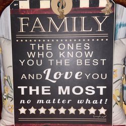 Extra Large Family Sign 