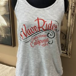 Stripe Razor Back Tank Top