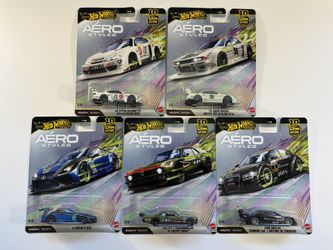 Hot Wheels Aero Styles Set Of 5