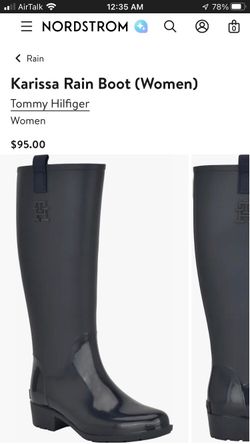Tommy Hilfiger Karissa rain boots size 10 NWT