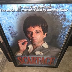 Scarface Poster With Frame