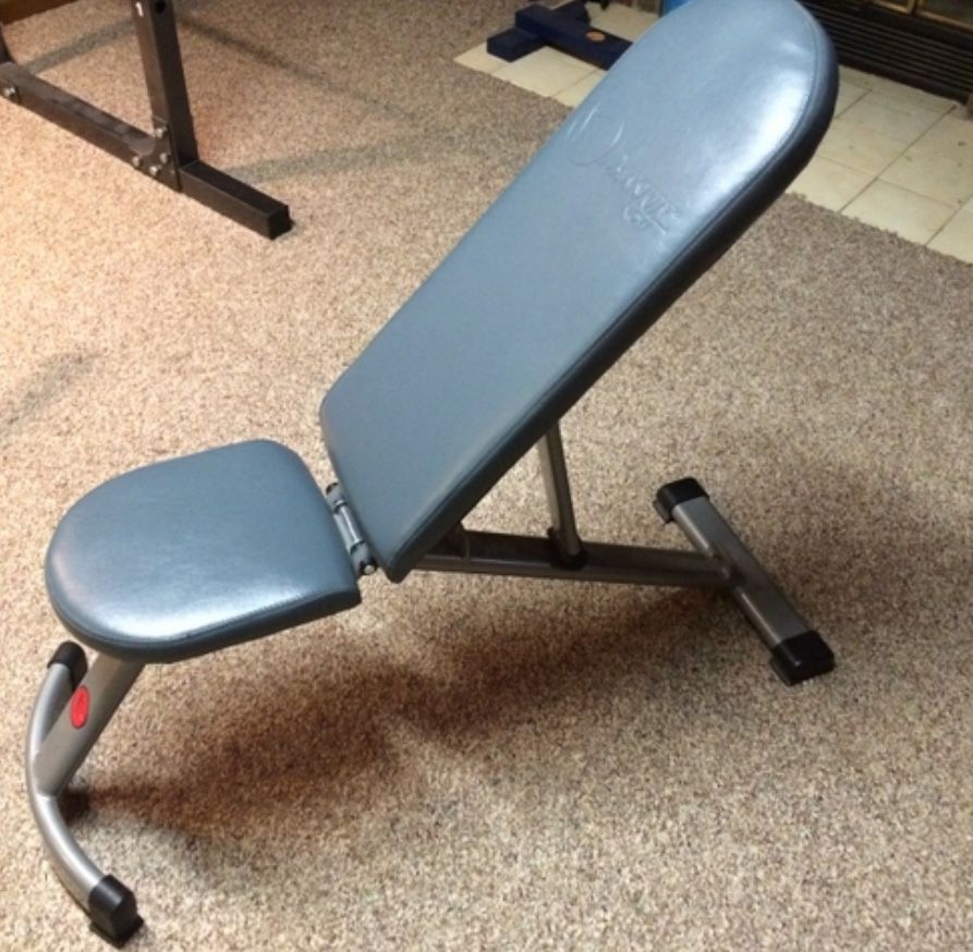 Danskin adjustable Space Saver workout Bench Incline/Decline/Flat Workout Bench, designed for versatile home fitness routines.