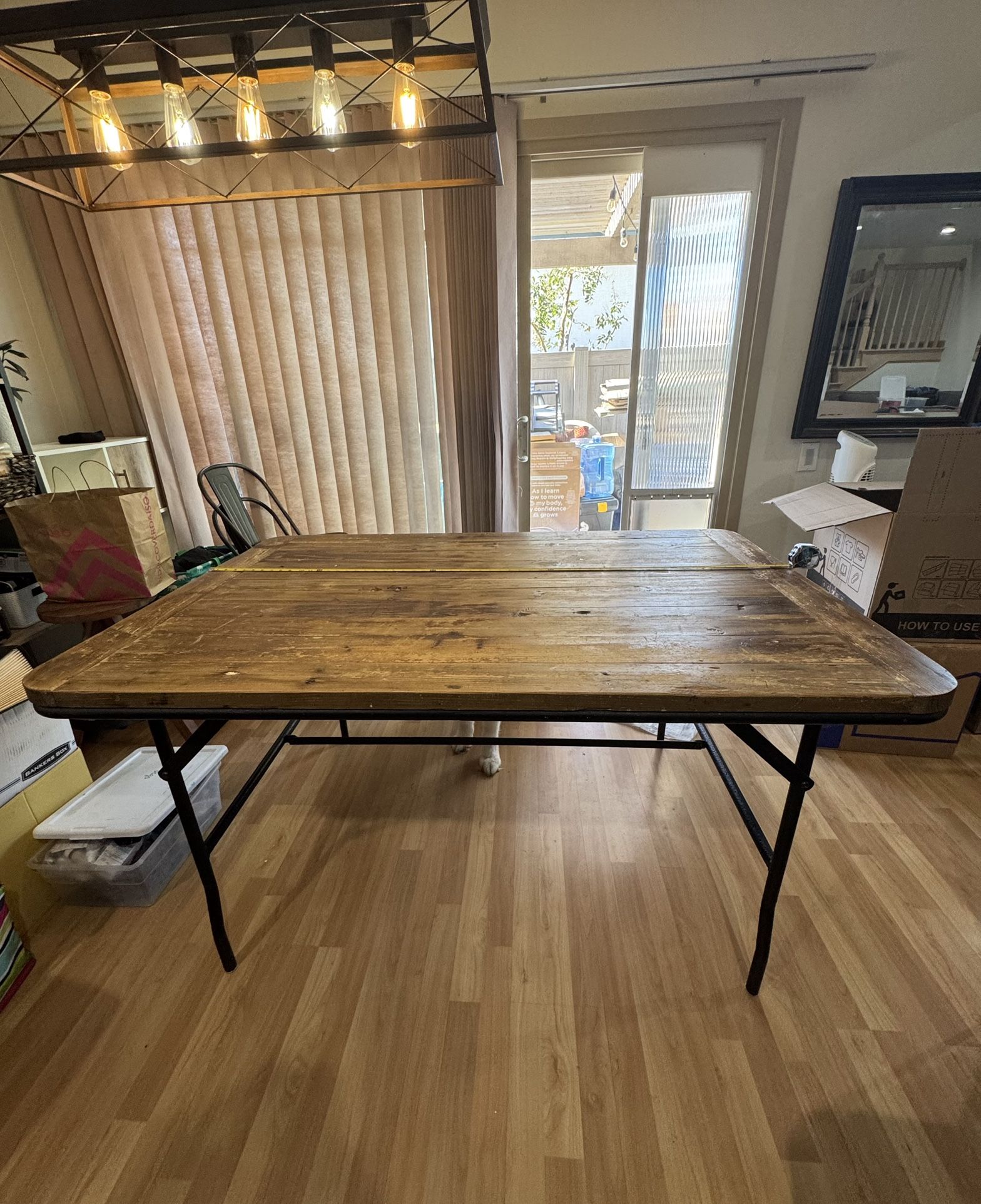 Urban home reclaimed wood dining table