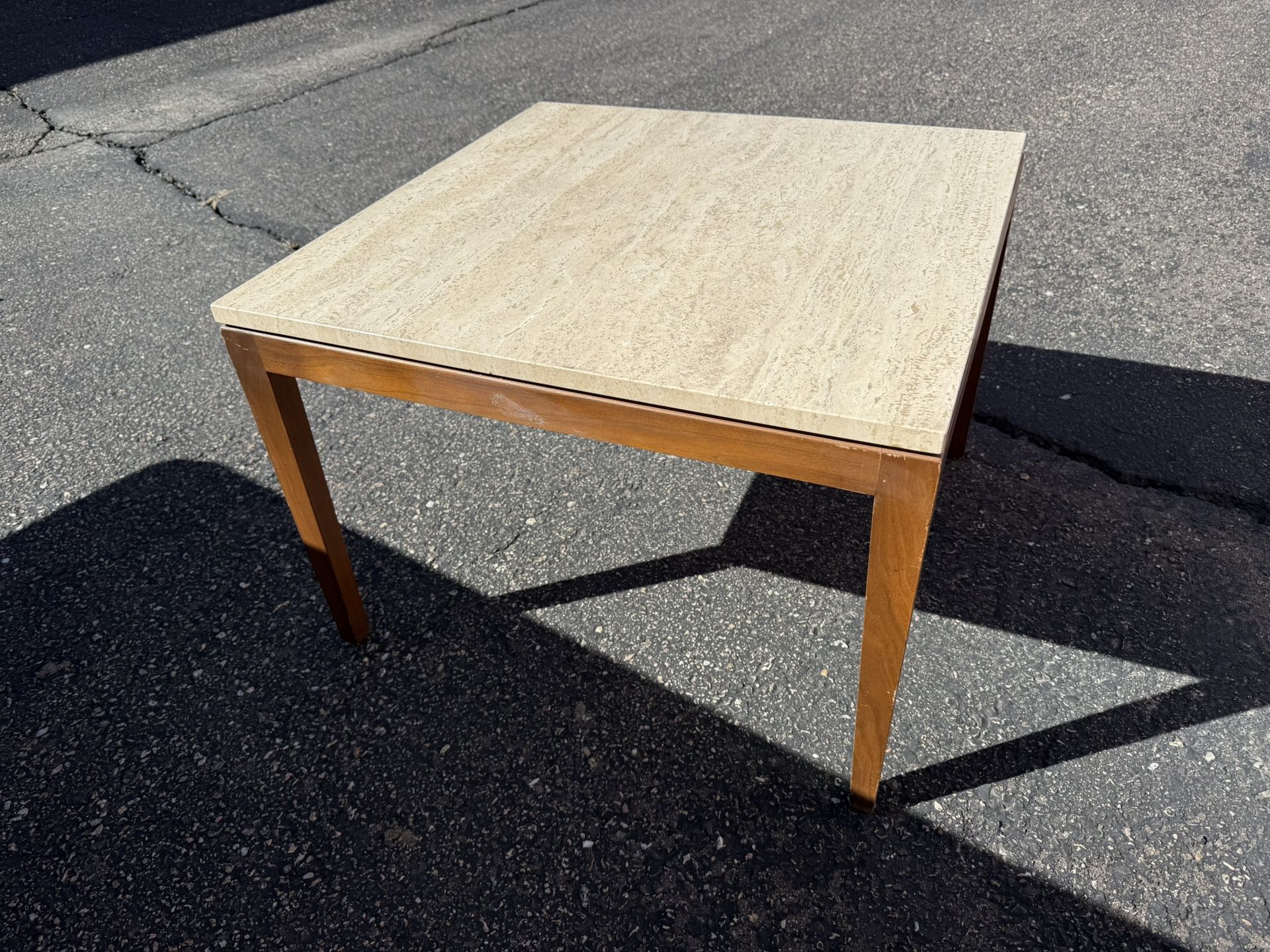 Vintage MCM Marble Top Coffee Table