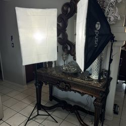 Hpusn Softbox Lighting Kit:Video Softbox-Professional Studio Photography Equipment for Portrait Product Fashion Photography