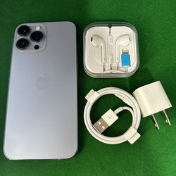 Apple iPhone 13 Pro Max, 128Gb, Blue Color, Excellent Condition, T-Mobile Metro Pcs And Sprint Only.