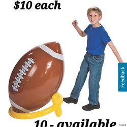 INFLATABLE FOOTBALL AND TEE FOR KIDS AND SWIMWAY BABY FLOATERS 