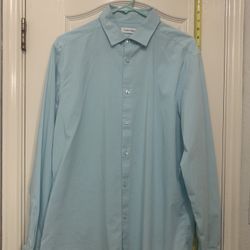 Calvin Klein Mens All-Season Stretch Slim Fit Size Large  16-161/2  34/35