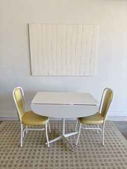 Retro table and chairs dining set