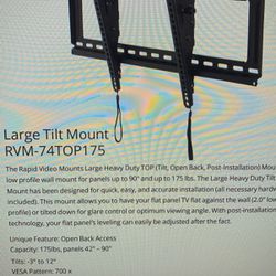 Rapid TV Large Tilt Mount 