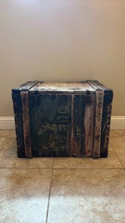 Antique wooden chest