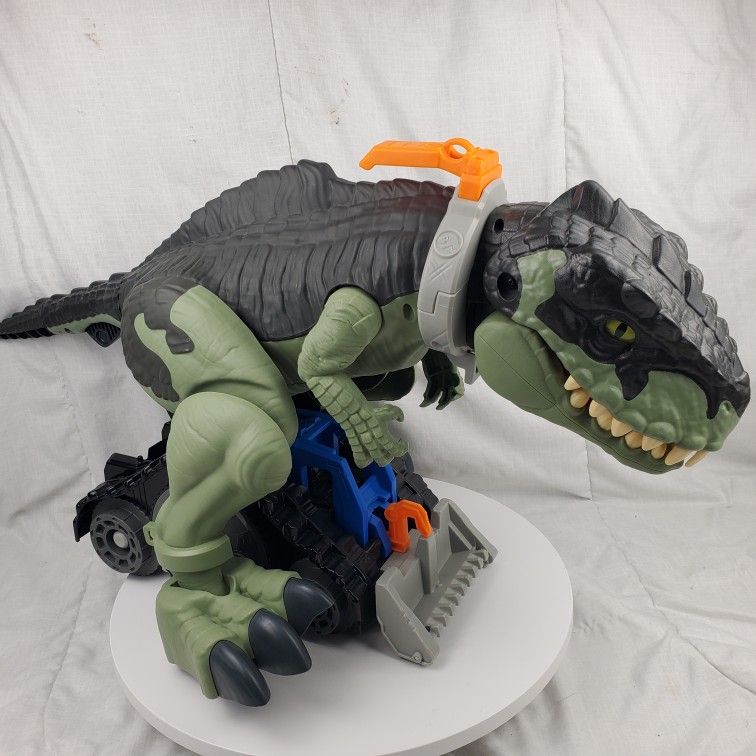 Imaginext Jurassic World Dominion Mega Stomp & Rumble Giga Dino Toy Lights Sound