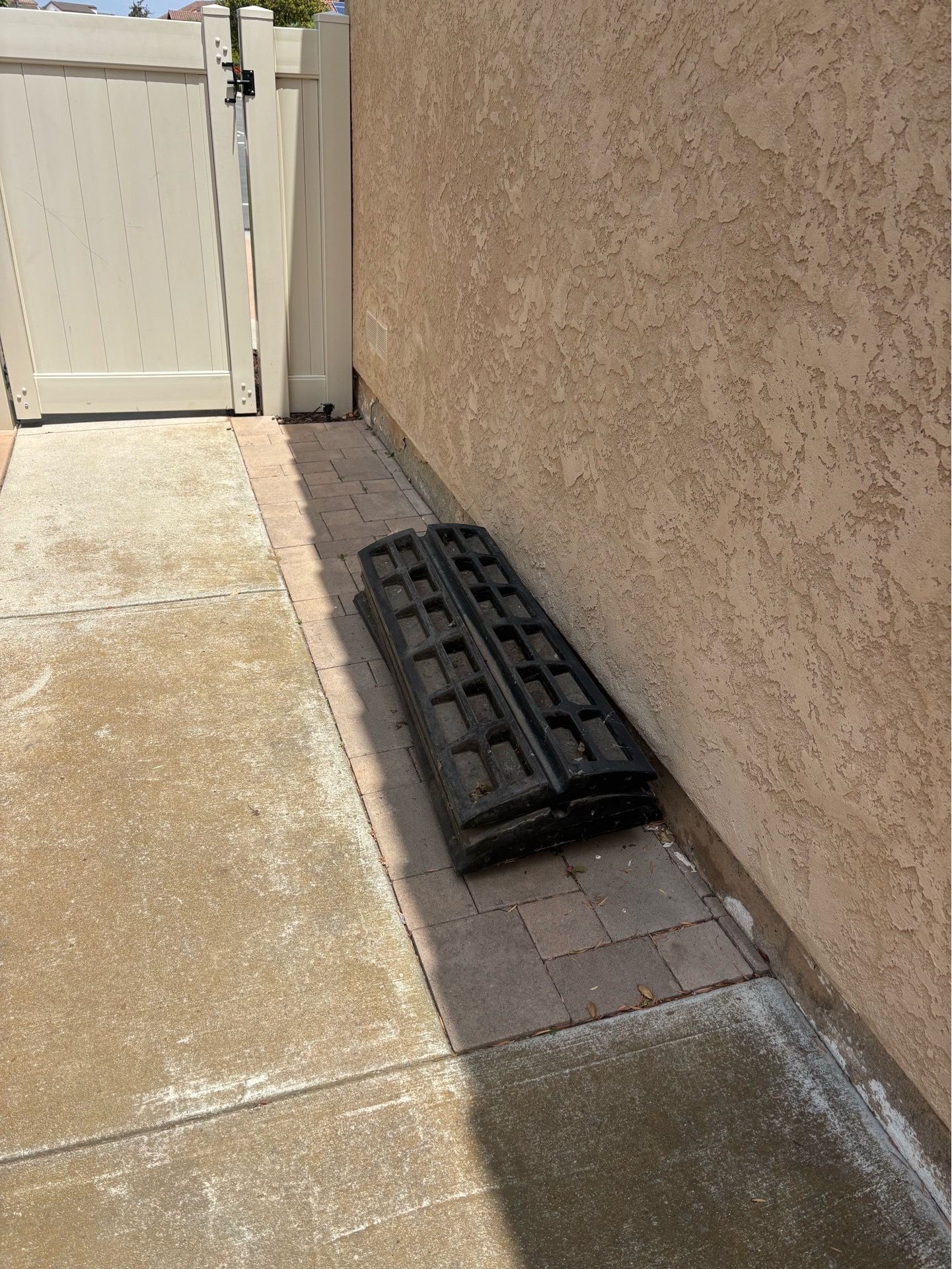 Four Driveway curb ramps