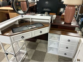 White Corner Desk