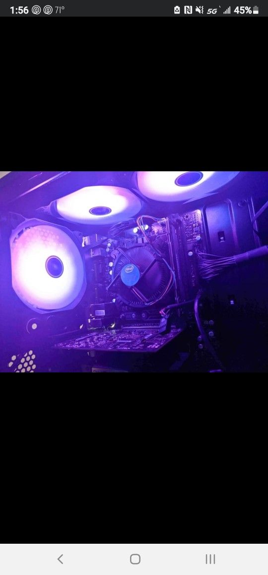 Mid Level Gaming Pc With Gaming Monitor Mouse Keyboard
