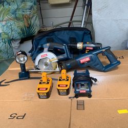 RYOBI 7 Pieces Set