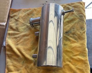 4x10 polished cylinder gas tank
