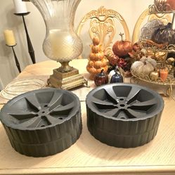 10" light weight wide plastic blow molding wheel  Beach Cart