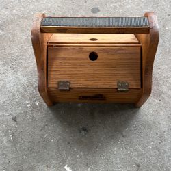 Shoe Shine Box W/polish & Brushes