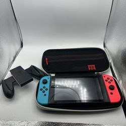 Nintendo Switch with Case & 4 Games