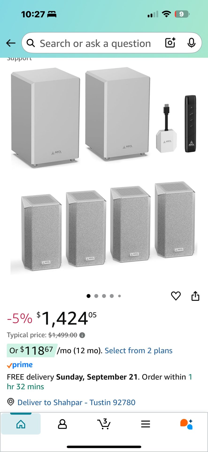 Awol Vision Home Theater Siunds System 