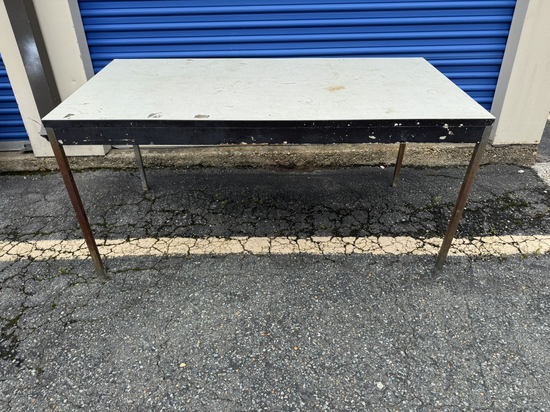 5’ Laminate Metal Work Table