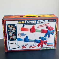 2pk Air Popper Toy Guns With 24 Foam Balls - Shooting Game for Kids 6-10 Years Old