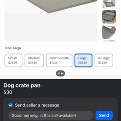 Dog crate pan