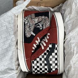 Vans Sk8-Hi Desert Snake Chili Red Skate Shoes