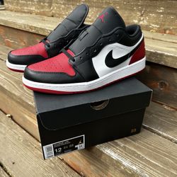 Nike Air Jordan 1 Low White/Black/Varsity Red Size 12