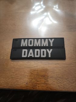 Mommy and Daddy Velcro name tags