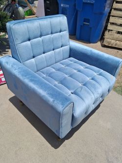 Velvet armchair