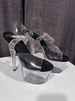 PLEASERS Clear Platform High Heel Dancer Stripper