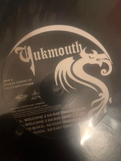 Yukmouth - Welcome To The Bay 12” Vinyl Record 