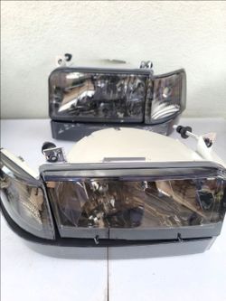 92-96 Ford F150 F250 F350 Bronco Headlights Luces Micas Calaveras Faros Faroles Focos Headlamps