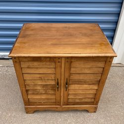 Vintage Wood File Cabinet