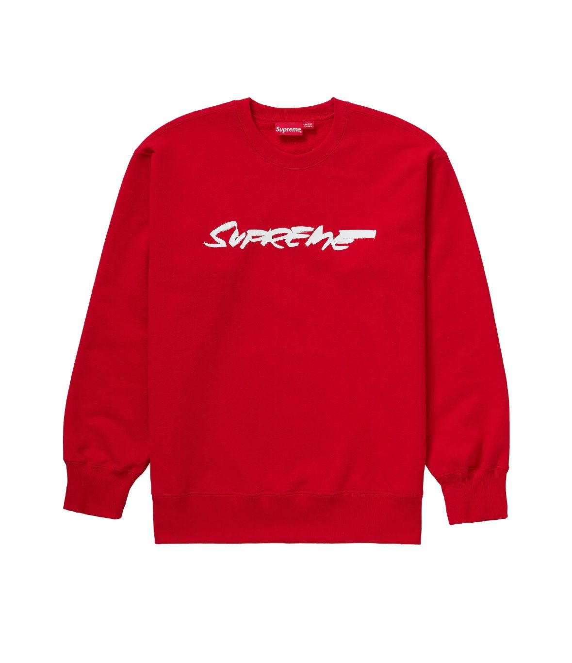 Supreme Futura Logo Crewneck Sweatshirt Red Mens Size Large FW 2020 New
