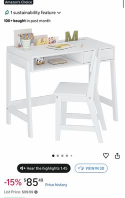Kids desk and chair
