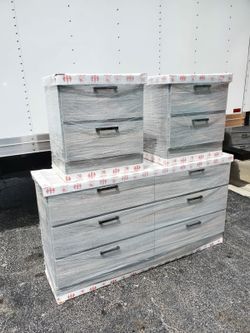 NEW DRESSER AND TWO NIGHT STANDS 😊 AVAILABLE IN BLACK, WHITE AND GREY COLOR