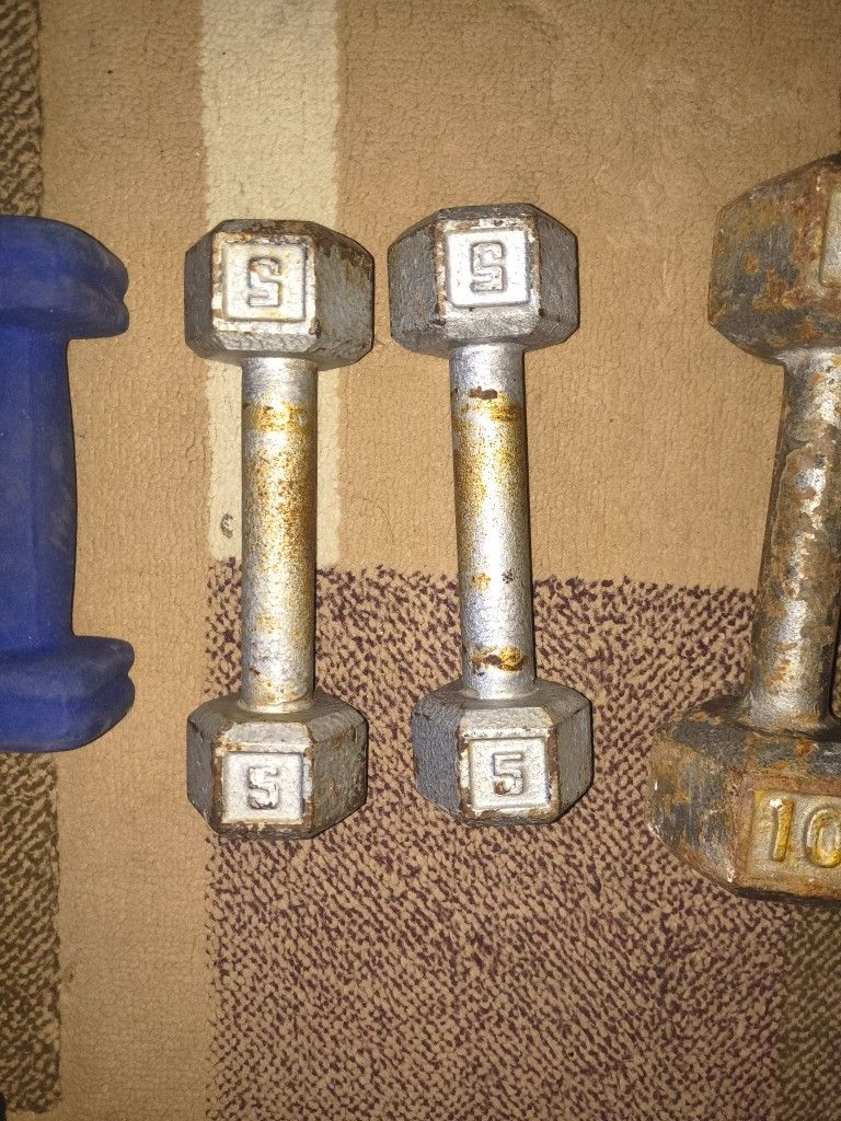Pair Of 5lb Dumbbells 