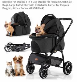 Pet and dog stroller. Like NEW!!! Used twice. Retails for over $200