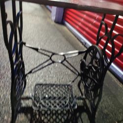 Antique Sewing Table. Peddle Still Works