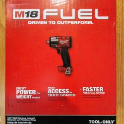Milwaukee M18 Fuel 1/2" Mid Torque Impact Wrench 