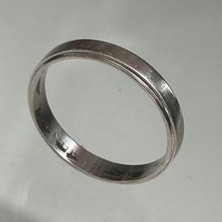 14 K White Gold Promise  Ring
