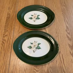 Vintage Serving Plates - 2 piece set