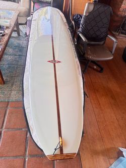 9’6” Jim “the Genius “ Phillips Van Velzer Pig longboard surfboard
