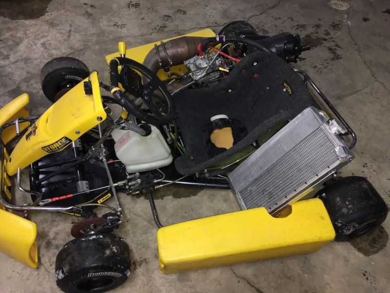 Track magic diablo 125cc shifter kart and tony kart chassis