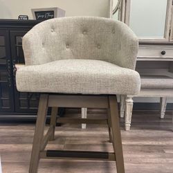 Swivel Bucket Fabric Barstool - Details In Post 