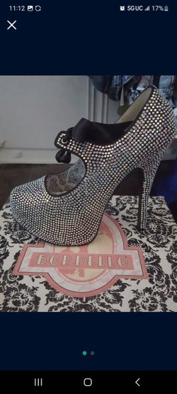 Bordello Rhinestones Heels