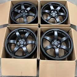 New 17 Inch Rays Volk Racing TE37 Style Forged Rims Wheels 17x8 +42 (5x114.3)